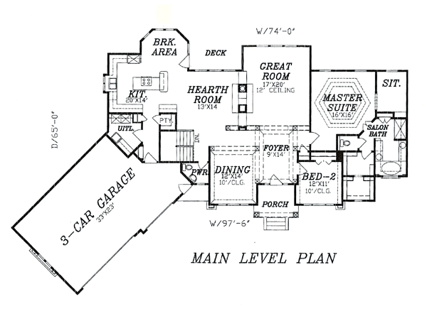 Traditional Level One of Plan 58416
