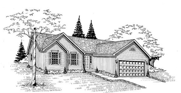 House Plan 58424 Elevation