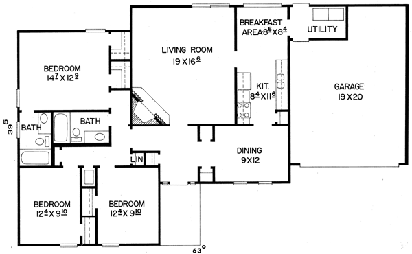 Contemporary Level One of Plan 58430
