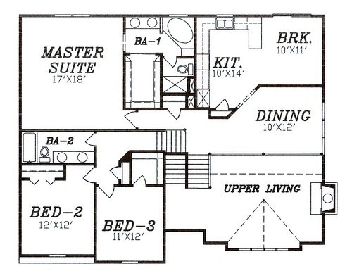 Plan 58448 | House with 3 Bed, 2 Bath, 2 Car