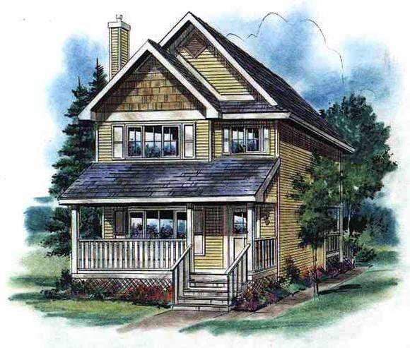 House Plan 58500 Elevation