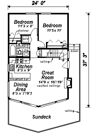 Contemporary Level One of Plan 58502