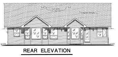 Tudor Rear Elevation of Plan 58542