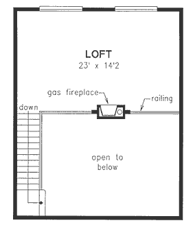 Farmhouse Level Two of Plan 58548