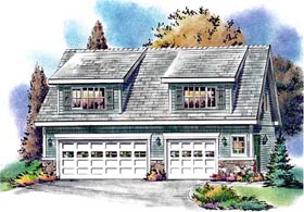 Country Garage Plan 58557 Elevation