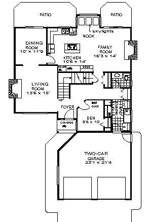 Narrow Lot Traditional Level One of Plan 58577