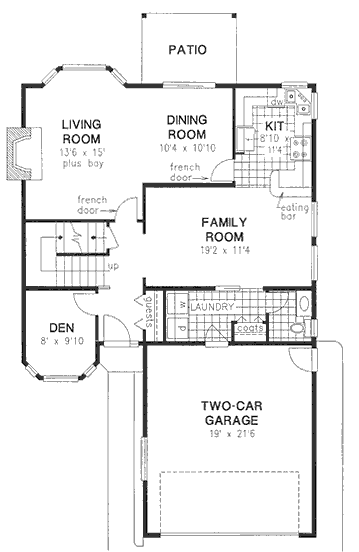 European Narrow Lot Level One of Plan 58603