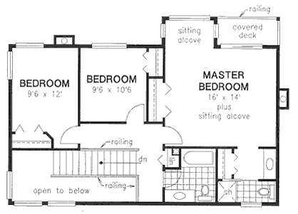 Contemporary Narrow Lot Level Two of Plan 58607