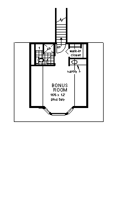 House Plan 58612 Second Level Plan