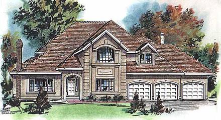 European Elevation of Plan 58615