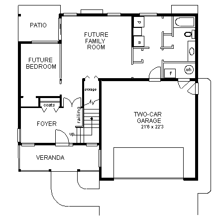 House Plan 58625 First Level Plan