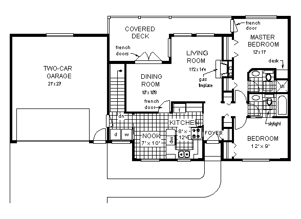 Ranch Level One of Plan 58639