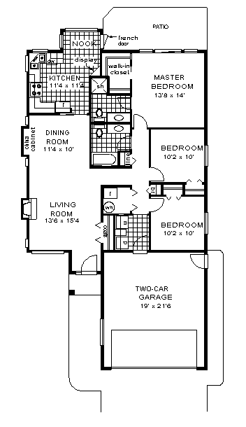 Florida One-Story Level One of Plan 58653