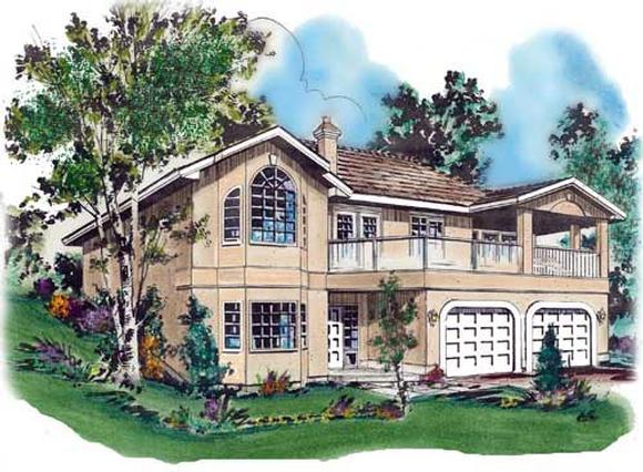 House Plan 58655 Elevation