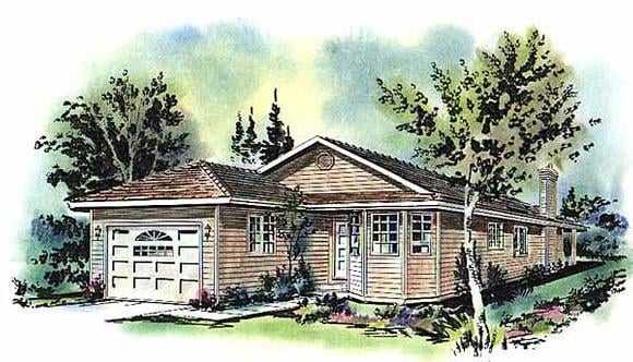 House Plan 58680 Elevation