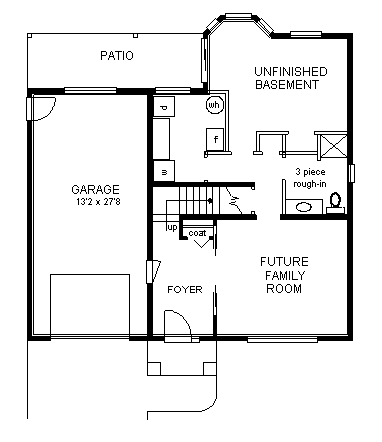 House Plan 58686 First Level Plan