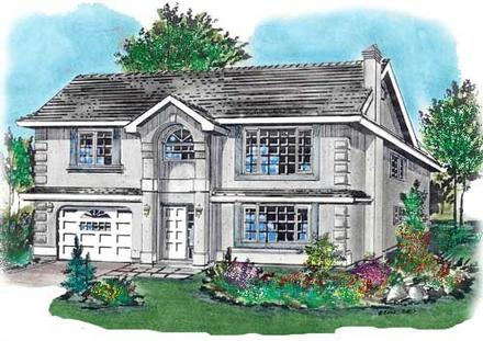 House Plan 58686 Elevation