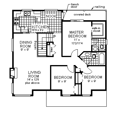 Narrow Lot Traditional Level Two of Plan 58687