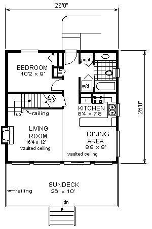 Contemporary Narrow Lot Level One of Plan 58694