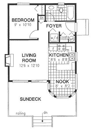 Contemporary Narrow Lot One-Story Level One of Plan 58706