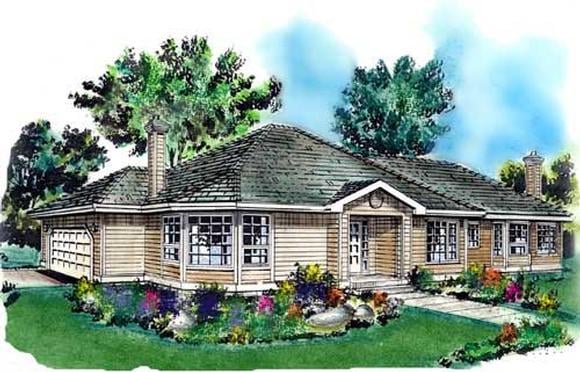 House Plan 58713 Elevation