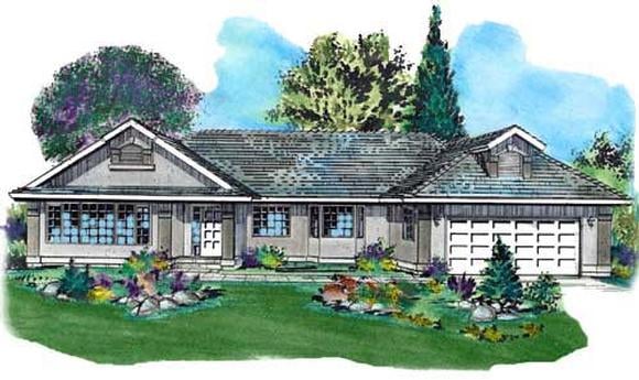 House Plan 58725 Elevation