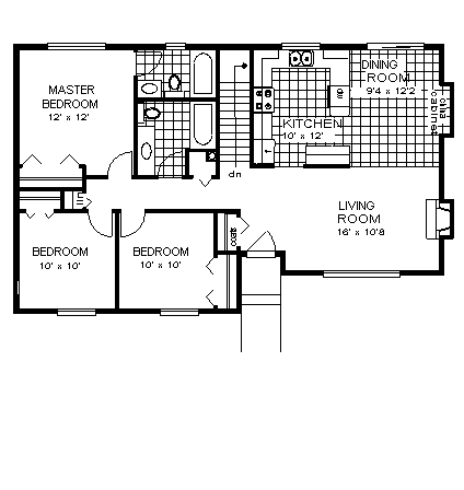 One-Story Ranch Level Two of Plan 58735