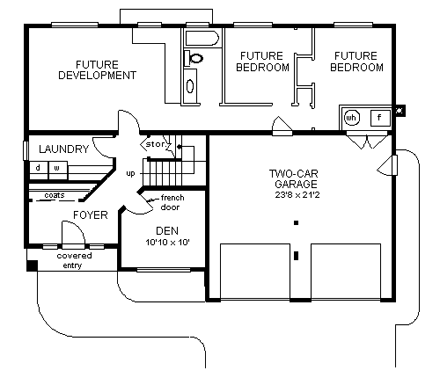 House Plan 58792 First Level Plan