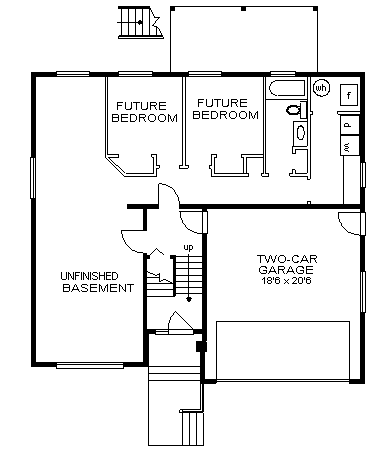 House Plan 58793 First Level Plan