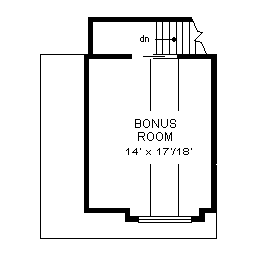 Contemporary One-Story Level Two of Plan 58798