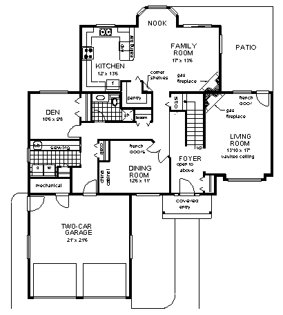 Tudor Level One of Plan 58817