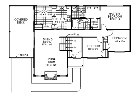 House Plan 58819 Second Level Plan