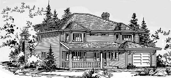 House Plan 58835 Elevation