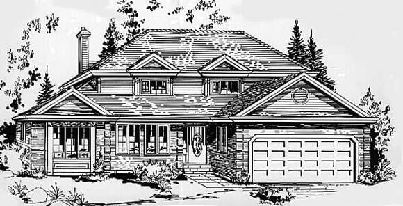 House Plan 58843 Elevation