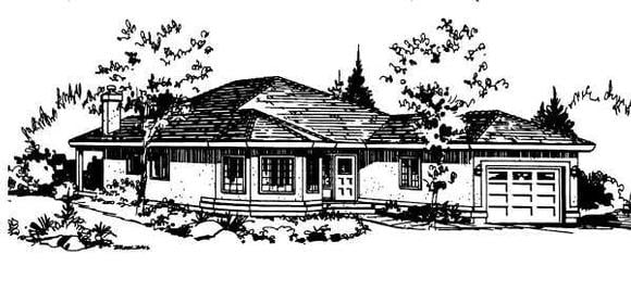 House Plan 58851 Elevation