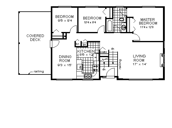 Ranch Level One of Plan 58861