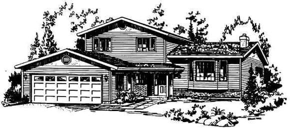 House Plan 58864 Elevation