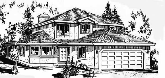 House Plan 58867 Elevation