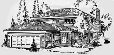 House Plan 58870 Elevation