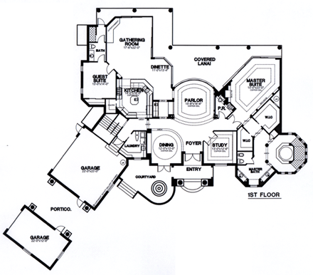 House Plan 58907 First Level Plan