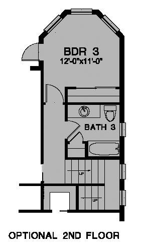 Florida One-Story Level Two of Plan 58919