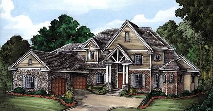One-Story Traditional Elevation of Plan 58936