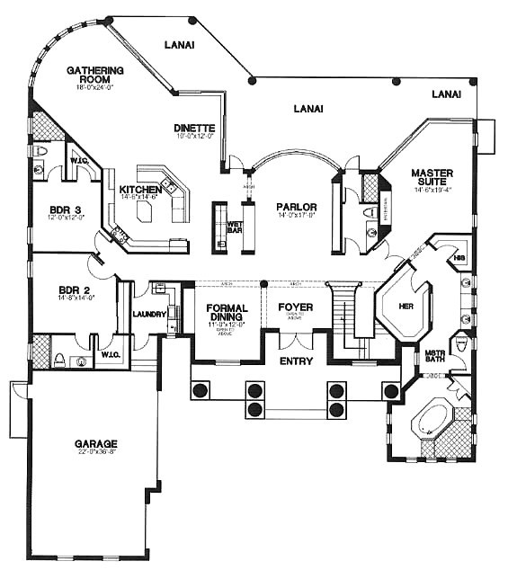 Colonial Plantation Level One of Plan 58980