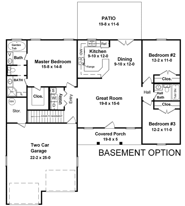 House Plan 59002 Alternate Level One