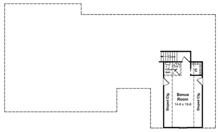 House Plan 59012 Second Level Plan