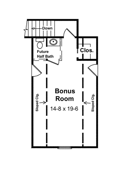 House Plan 59013 Third Level Plan