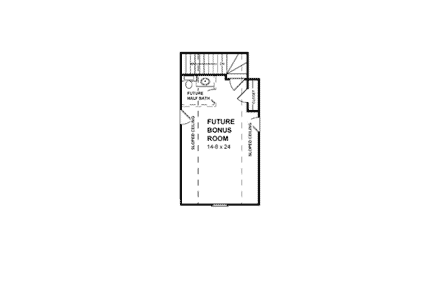 House Plan 59018 Second Level Plan