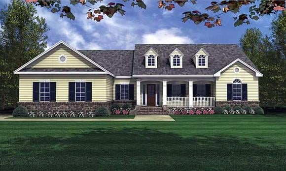 House Plan 59023 Elevation