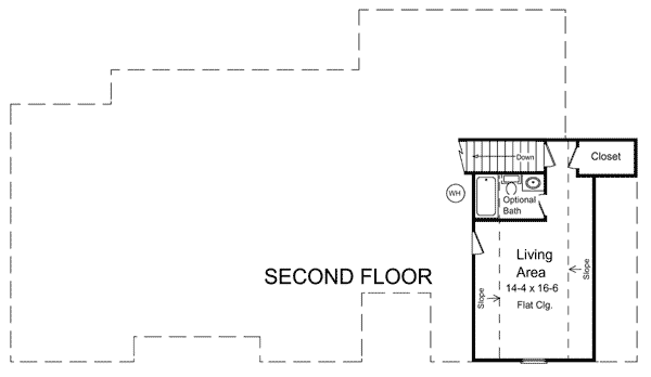 European Ranch Traditional Level Two of Plan 59026