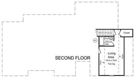 House Plan 59026 Second Level Plan